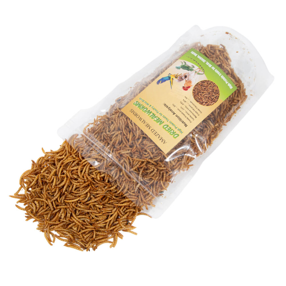 5LB Dried Mealworms - High Protein Chicken & Bird Feed, 100% Natural